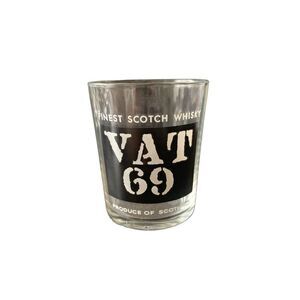 Vintage VAT 69 Scotch Whisky Glass A Timeless Classic Savor the Finest!
